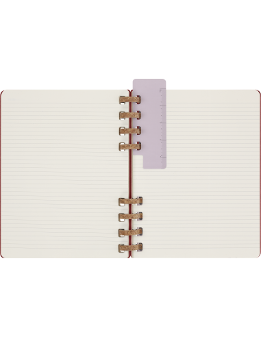 Kalendermärkmik Moleskine dateerimata 20x25cm, nädal, spiraal, punane