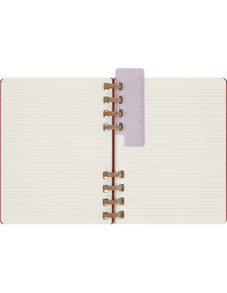 Kalendermärkmik Moleskine dateerimata 20x25cm, nädal, spiraal, punane