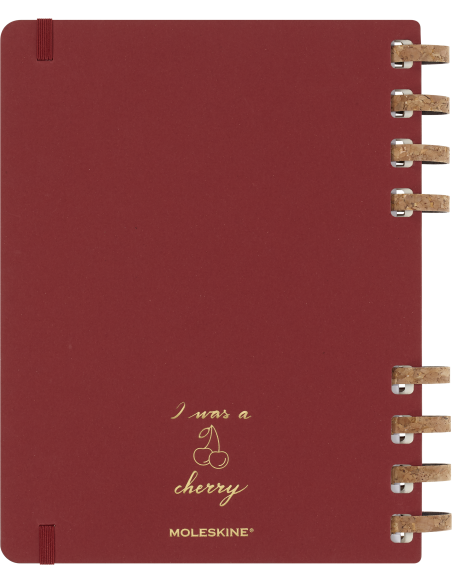 Kalendermärkmik Moleskine dateerimata 20x25cm, nädal, spiraal, punane