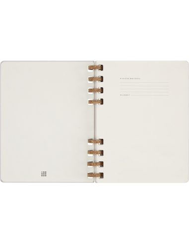 Kalendermärkmik Moleskine dateerimata 20x25cm, nädal, spiraal, valge
