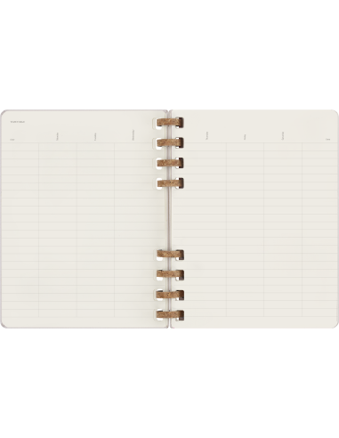 Kalendermärkmik Moleskine dateerimata 20x25cm, nädal, spiraal, valge
