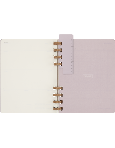 Kalendermärkmik Moleskine dateerimata 20x25cm, nädal, spiraal, valge