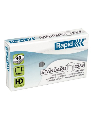 STAPLES RAPID 23/8mm 1M G Stand. 1000pcs