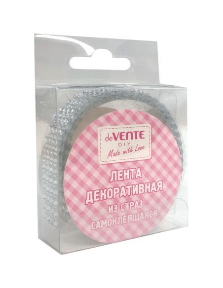 Dekoratiivlint deVENTE helmed 16mmx50cm valge