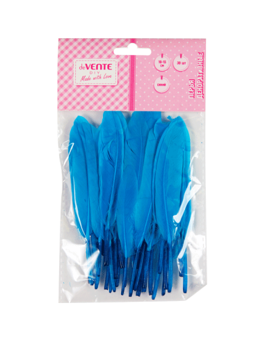 Dekoratiivsed suled deVENTE 10-15cm 30tk/pk, naturaalsed hani, sinised