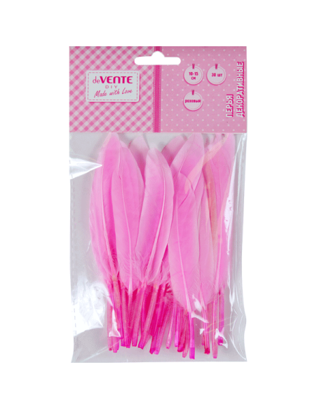 Dekoratiivsed suled deVENTE 10-15cm 30tk/pk, naturaalsed hani, roosad