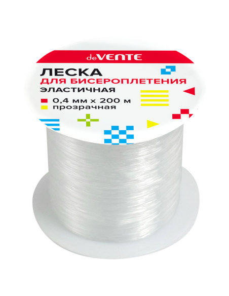 Tamiil (jõhv) deVENTE 0.4mm 200m elastne, läbipaistev