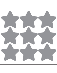 Dekoratiivsed kleepsud deVENTE Stars 4.8x4.8cm 9tk/pk