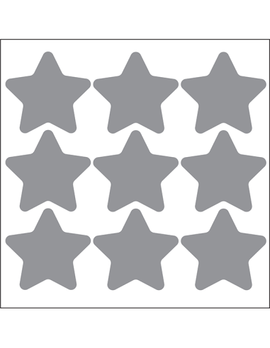 Dekoratiivsed kleepsud deVENTE Stars 4.8x4.8cm 9tk/pk
