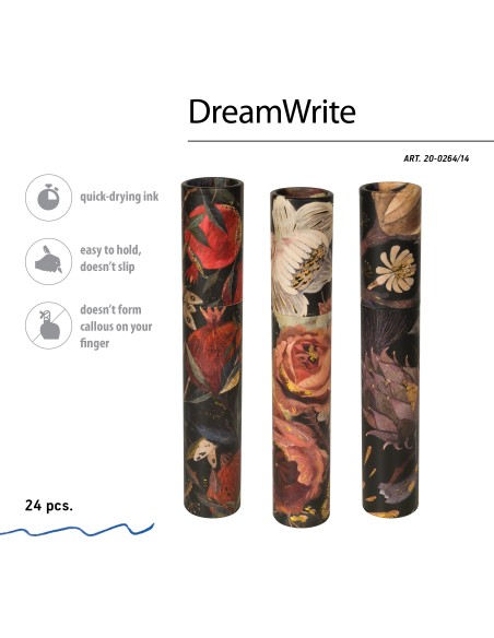 Pastapliiats Bruno Visconti DreamWrite Flora.Black night 0.7mm sinine assortii