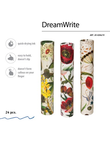 Pastapliiats Bruno Visconti DreamWrite Flora.Bloom flowers 0.7mm sinine assortii