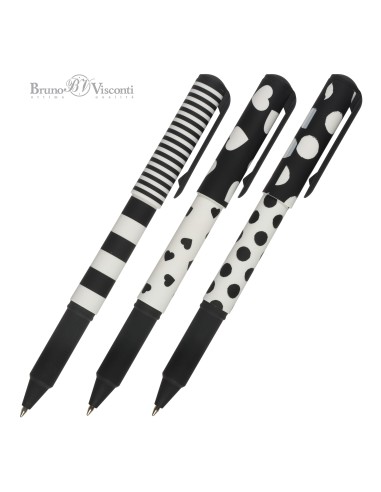 Pastapliiats Bruno Visconti DreamWrite Black&White 0.7mm sinine assortii