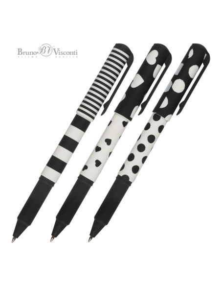Pastapliiats Bruno Visconti DreamWrite Black&White 0.7mm sinine assortii