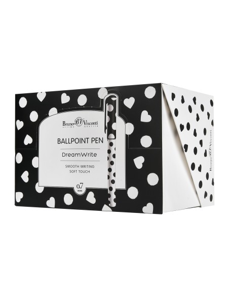 Pastapliiats Bruno Visconti DreamWrite Black&White 0.7mm sinine assortii