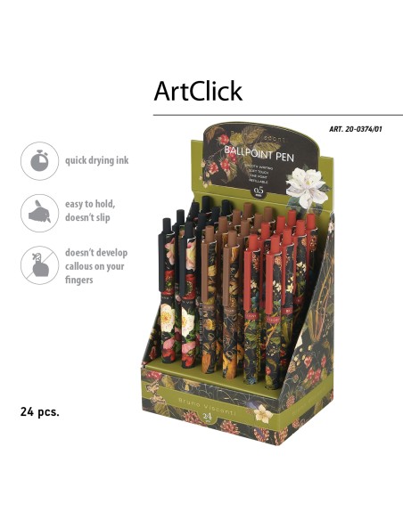 Pastapliiats Bruno Visconti ArtClick Flora.Black night 0.5mm sinine assortii