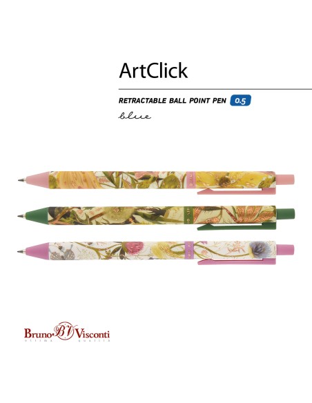 Pastapliiats Bruno Visconti ArtClick Flora.Bloom flowers 0.5mm sinine assortii