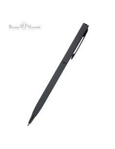 Blue ink metal body ballpen "PALERMO" 0,7 MM, graphite body