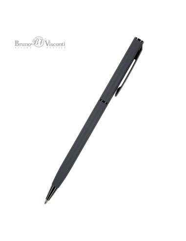 Blue ink metal body ballpen "PALERMO" 0,7 MM, graphite body