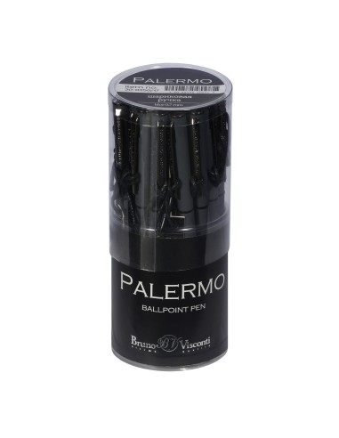 Blue ink metal body ballpen "PALERMO" 0,7 MM, graphite body