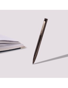 Blue ink metal body ballpen "FIRENZE" 1,0 MM, gun plated body