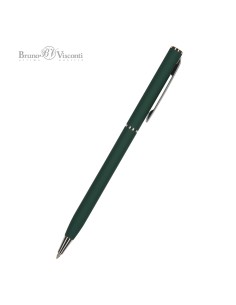 Blue ink metal body ballpen "PALERMO" 0,7 MM, green body
