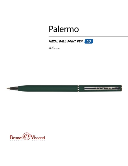 Pastapliiats Bruno Visconti "PALERMO" 0,7mm, roheline