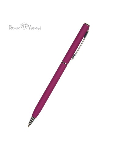 Blue ink metal body ballpen "PALERMO" 0,7 MM, bordeaux body