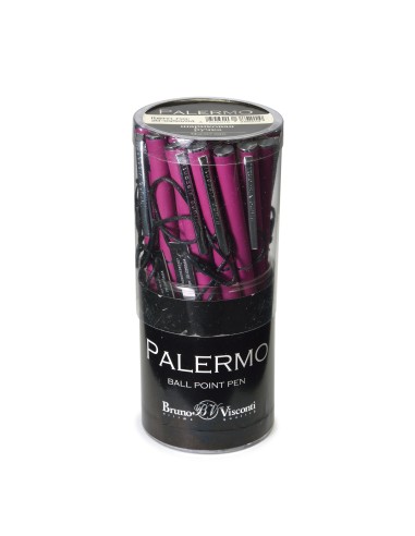 Blue ink metal body ballpen "PALERMO" 0,7 MM, bordeaux body