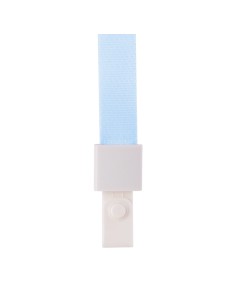 Kaelapael DELI 45x1cm hele sinine, plastikust kinnitus (valge clip) 2
