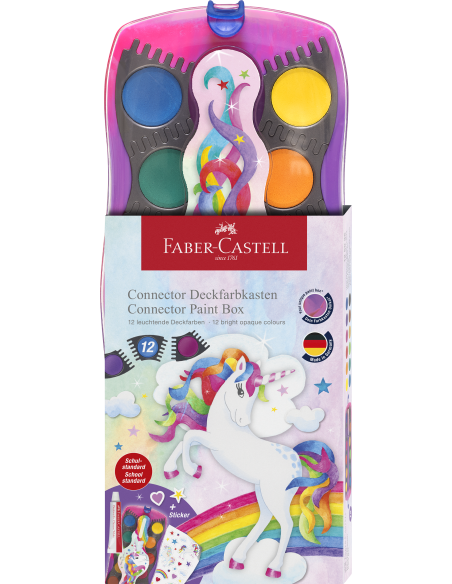 Con paint box 12 unicorn chinese white