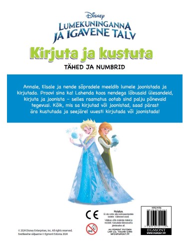 Lumekuninganna ja igavene talv. Kirjuta ja kustuta. Tähed ja numbrid
