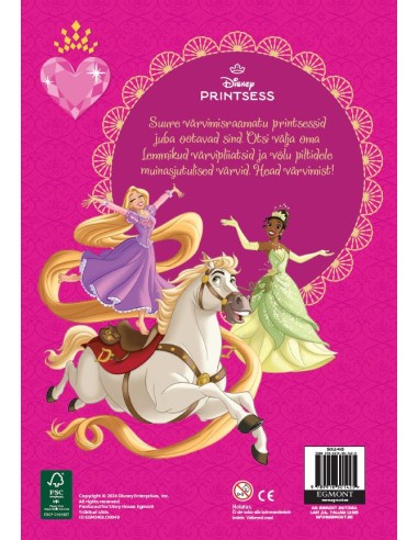 Disney Printsess. Suur värvimisraamat