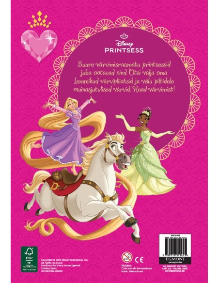 Disney Printsess. Suur värvimisraamat