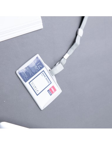 Hard PP Lanyard Name Badge 85×53mm