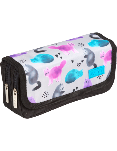 Pencil Case deVENTE "Aqua Cats", Oval, 20.5x9.5x7 cm, Blue