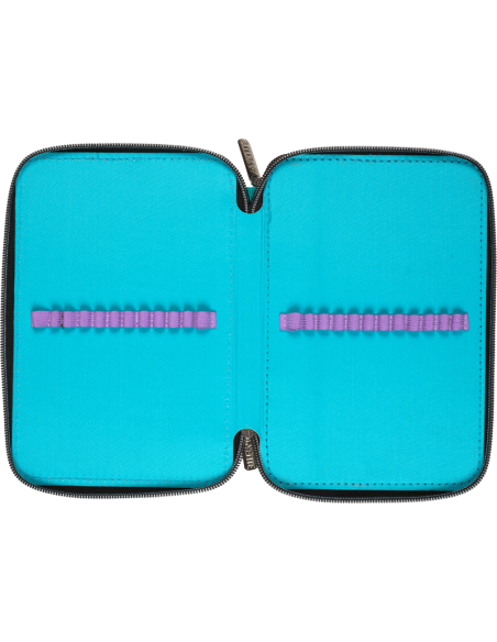 Pencil Case deVENTE "Paris Girl", Double-sided, 21x14x5.2 cm, Pink