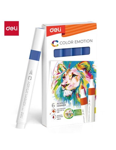 Akrüülmarker DELI 50 dark blue