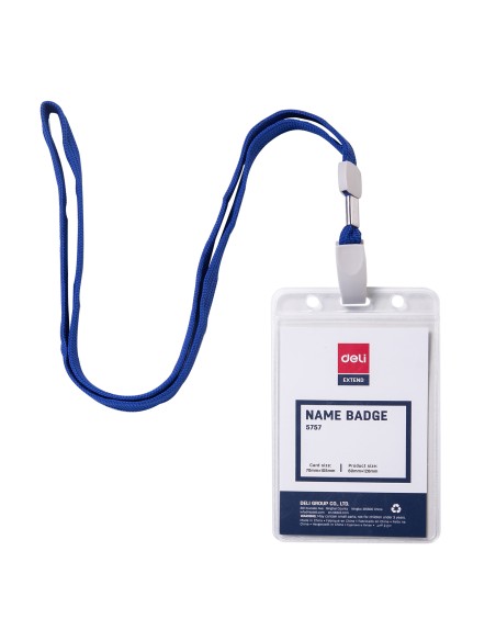 Name Badge & Lanyard Inner core size: 95×68mm BLUE