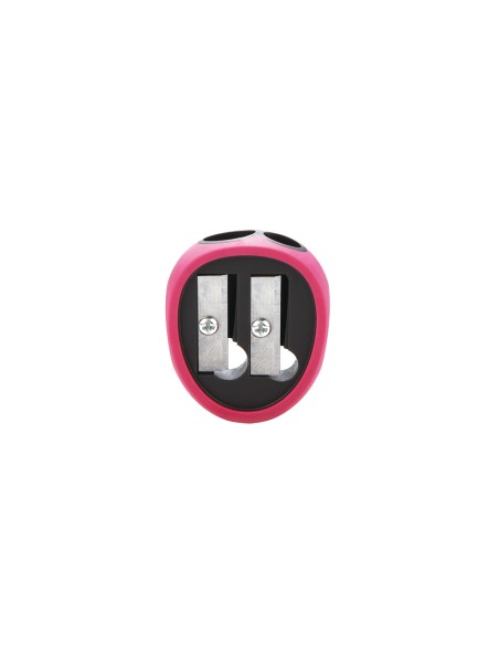 2 hole soft touch sharpener, 1pcs/blister card