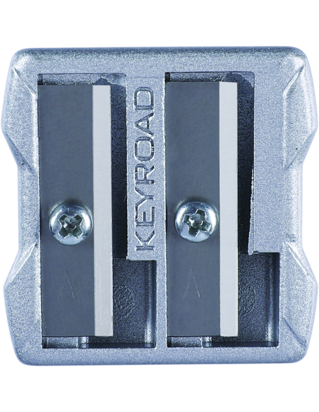 Super heavy Zinc metarial 1pc Zinc heavy metal 2-hole sharpener/blister card