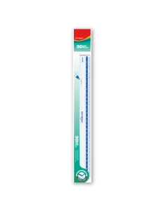 30cm classic plastic ruler, 1pc/OPP bag with header