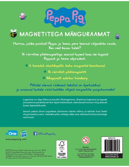 Põrsas Peppa. Magnetitega mänguraamat