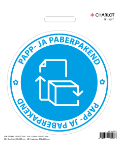 Label 200mm Cardboard and paper