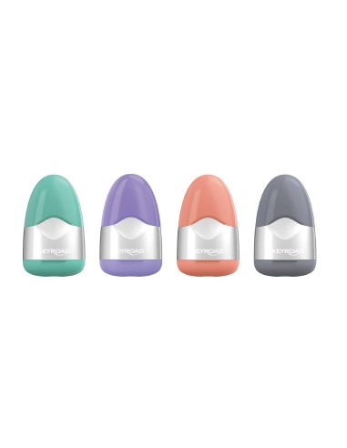 KEYRAOD Metallic collection 1-hole sharpener with eraser, with metallic painting, 1pc/blister card