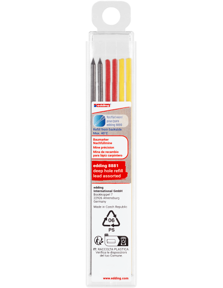 e-8881 Deep hole refill lead assort. 6s