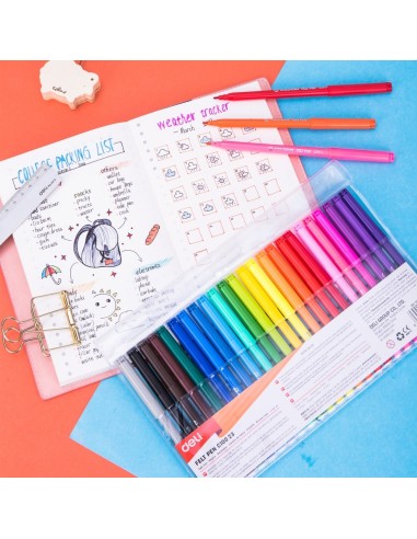 Felt Pen Deli 24 colors assorted