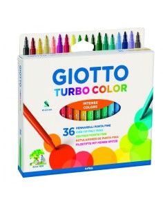Viltpliiatsid Fila Giotto Turbo Color 36-värvi (riputatav)