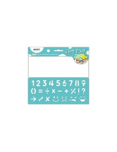 Pildiraamat StickN Art Pad 254x305mm 20 sheets/pad - Numbers/Signs