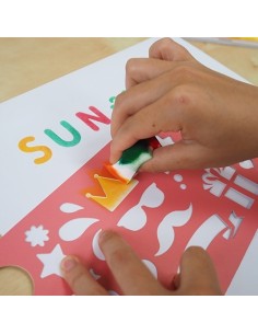 Pildiraamat StickN Art Pad 254x305mm 20 sheets/pad - Numbers/Signs 2