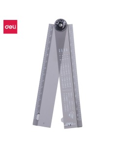 Joonlaud DELI 15cm-30cm kokkupandav must